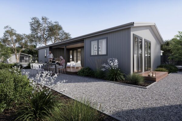 02 Type E_Back View_Final Transportable buildings that are suitable for the Retirement and Accessibility sectors.