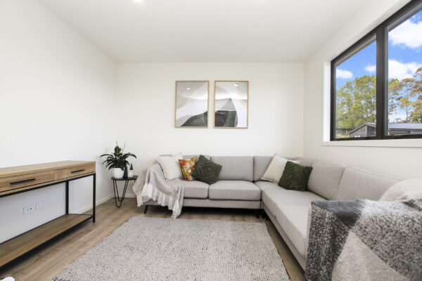 002-scaled Interior view of a lounge space in an energy-efficient and environmentally friendly, transbuild transportable home