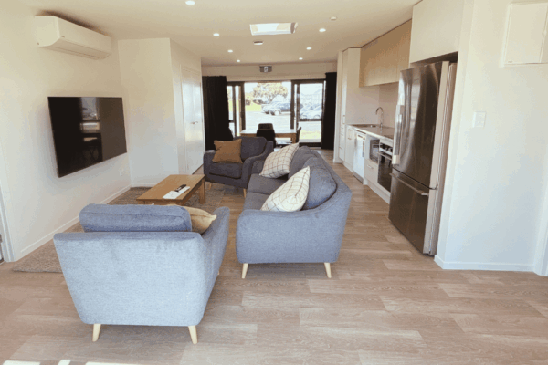 13 Transbuild Commercial Developer Series transportable home view of open plan living