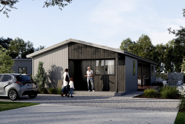 Exterior view of a Three-Bedroom Architectural Design – Enticing for Smart Developers