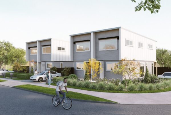 Image of a two storey duplex developer series building from transbuild commercial