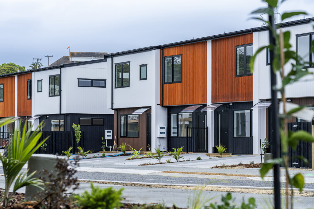 Transbuild Exterior_LR07 Transbuild Developer Series housing section with view of multiple homes