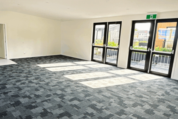 Open plan operations hub internal image of transportable office by transbuild