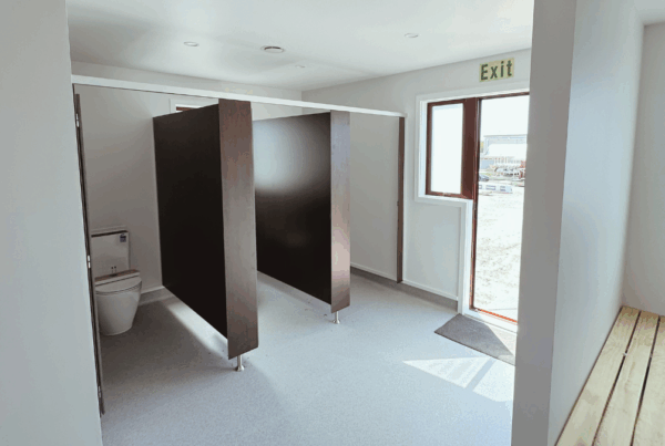 Transportable Ablution Block - Nice clean toilet block interior