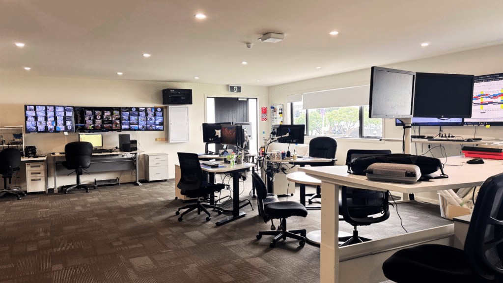 Westhaven Marina Case Study - Modular Office Building (1) Large prefabricated office space by Transbuild Commercial - Interior view