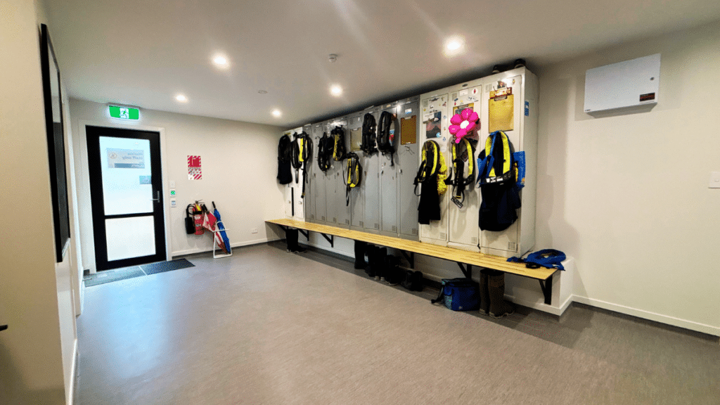 Westhaven Marina Case Study - Modular Office Building (35) Large locker room amenities prefab modular building