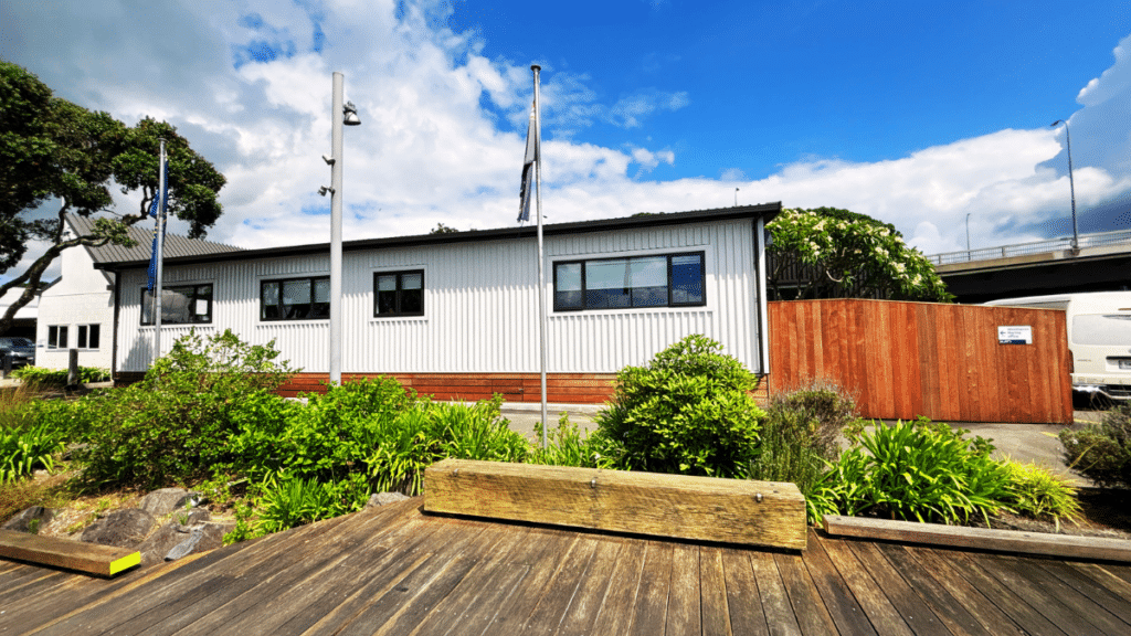 Westhaven Marina Case Study - Modular Office Building (39) Exterior or Westhaven Marina project modular build by Transbuild