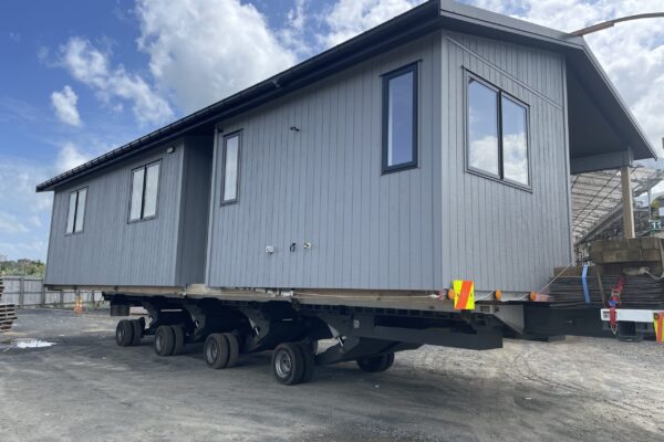 Sefton Transbuild prefab home on a truck for transportable home