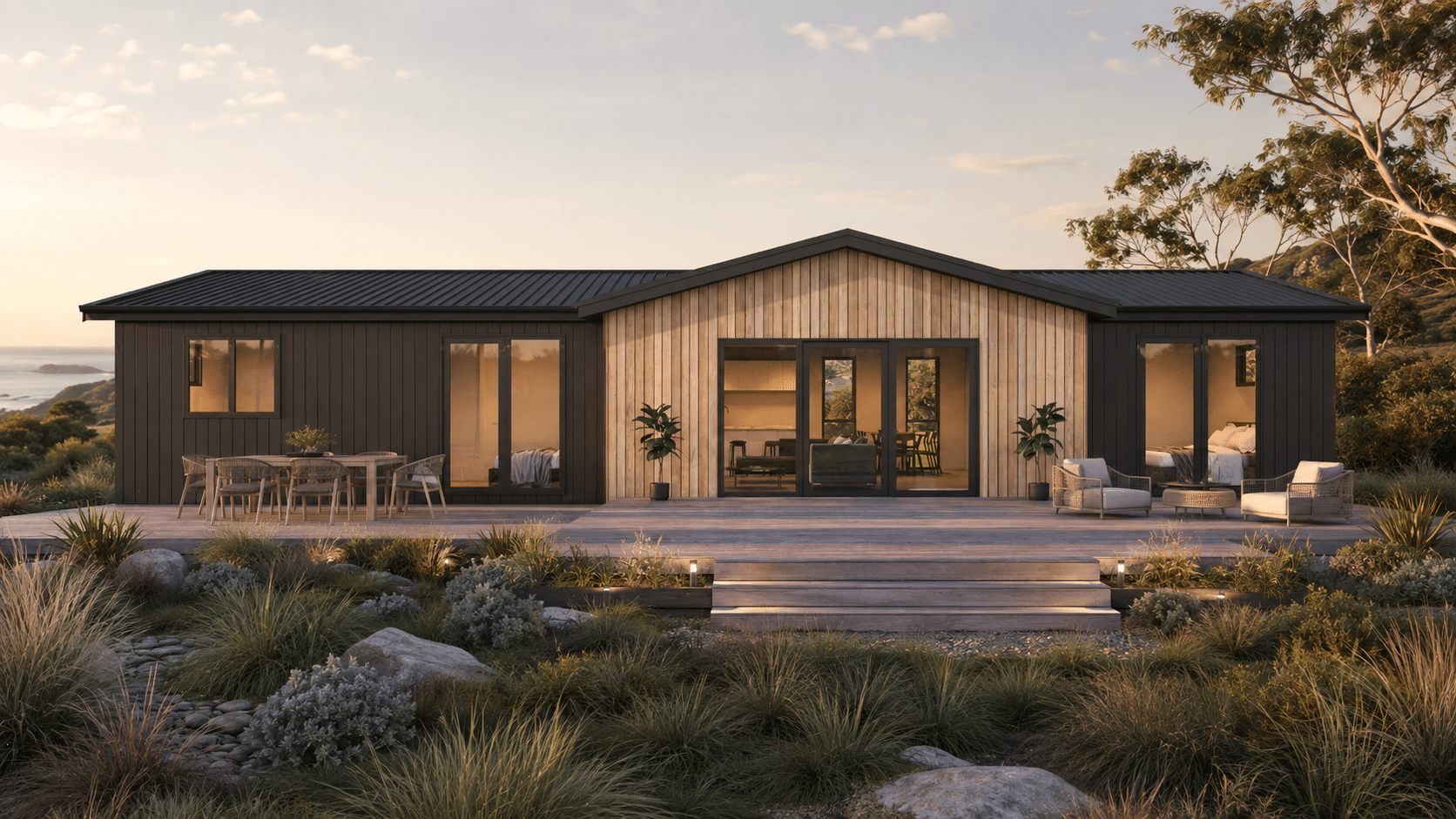 Kawerau 119 Exterior Dual Gable transportable home auckland waikato nz