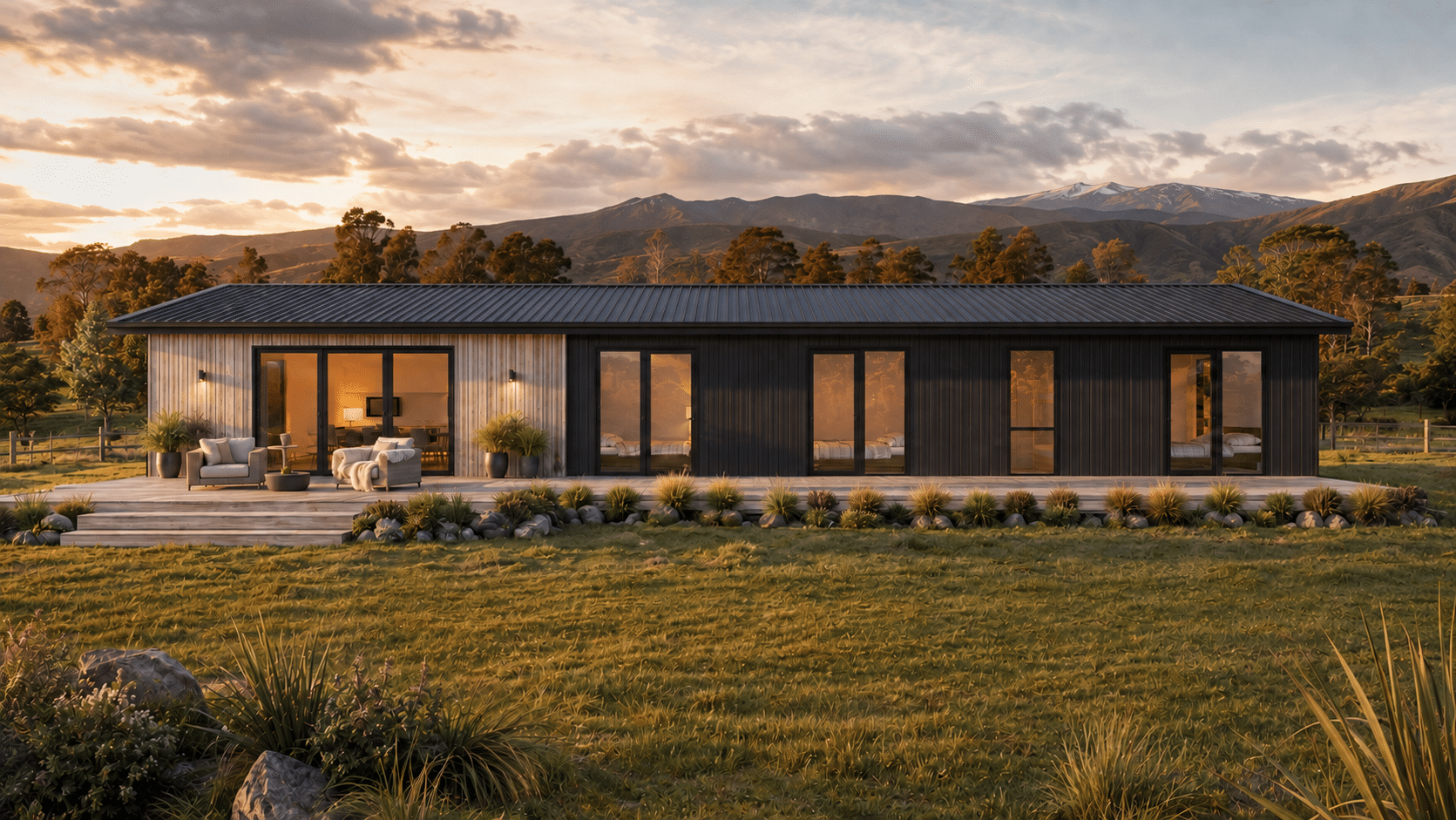 Ruapehu 151 Exterior Gable Transbuild prefabricated home nz