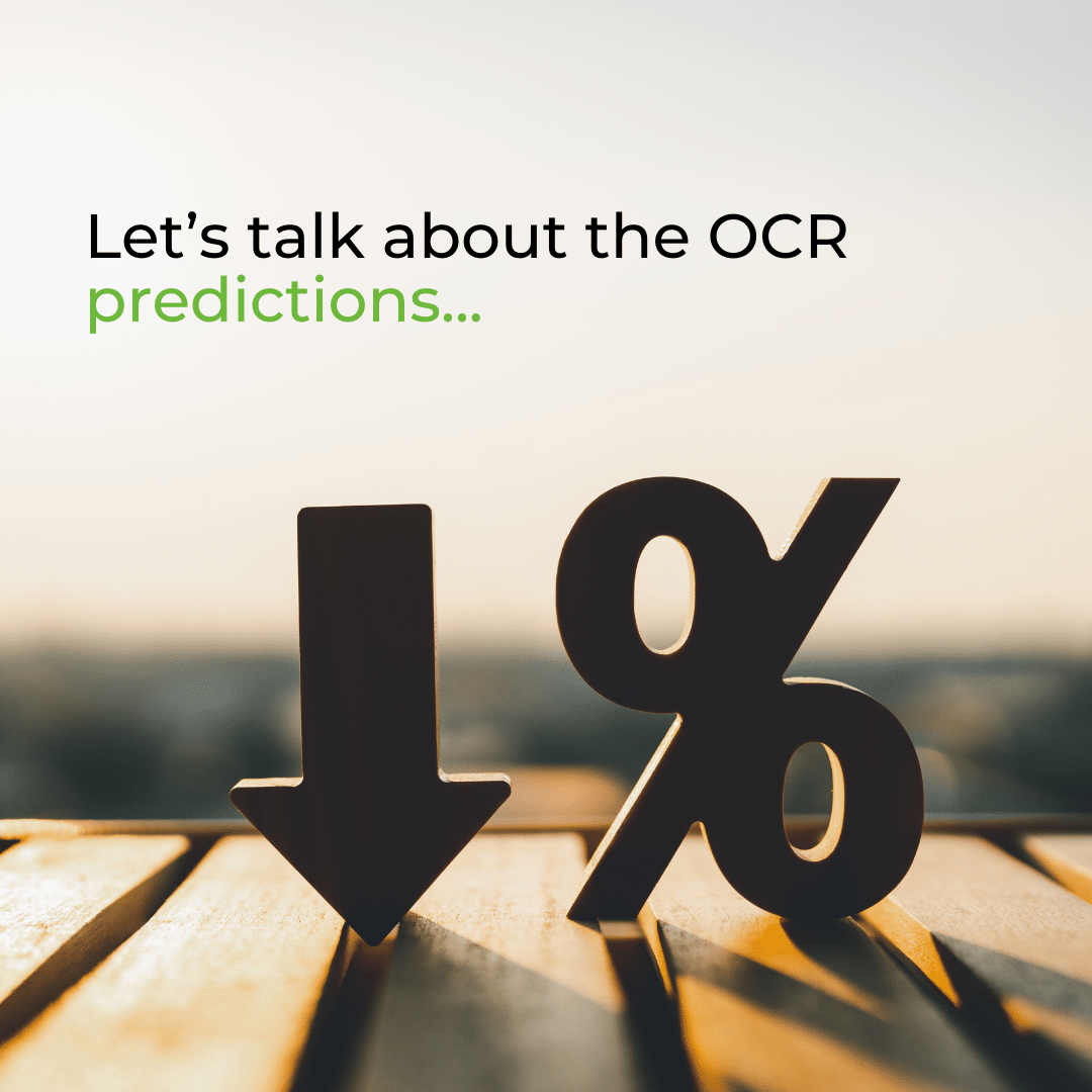 Let's talk about the OCR predictions