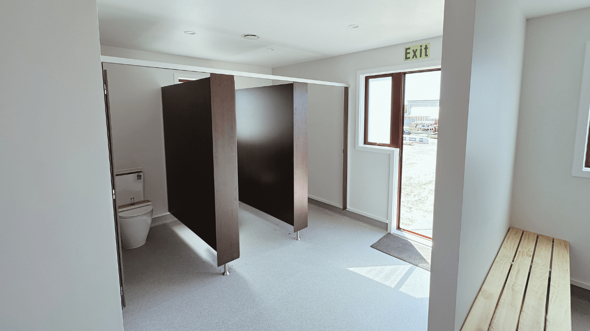 Transportable Ablution toilet block interior image
