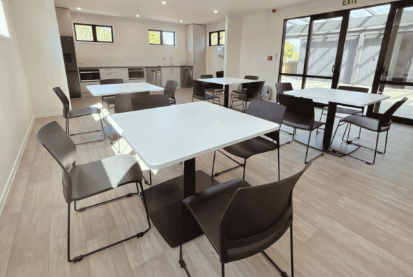 Staff room internal image of a transportable building