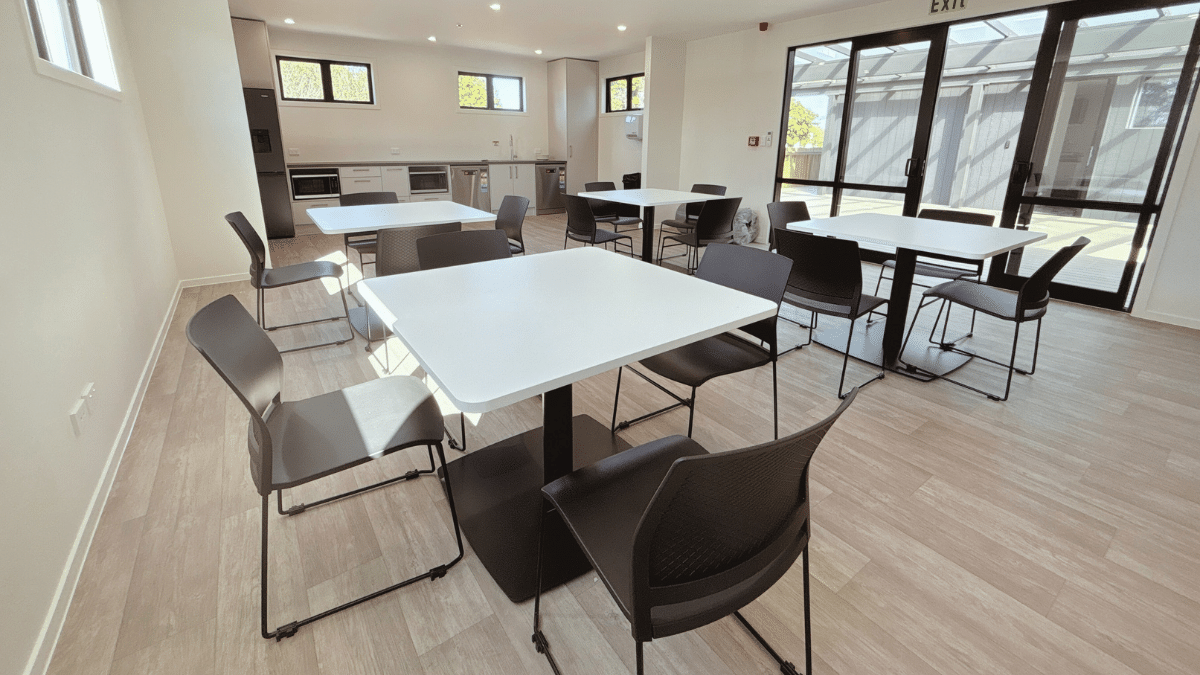 Staff room internal image of a transportable building