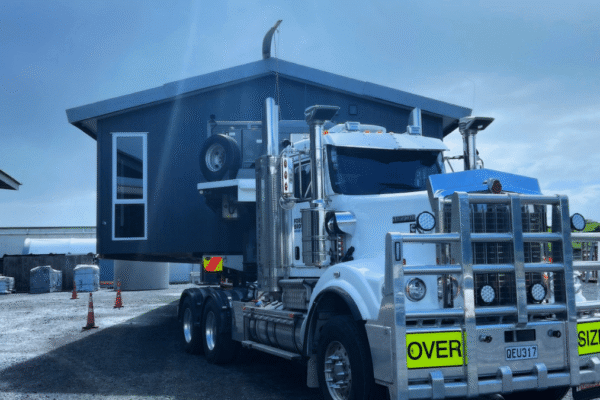 Beaumont 175 Transportable Home on Truck transportable homes nz moving houses nz transbuild