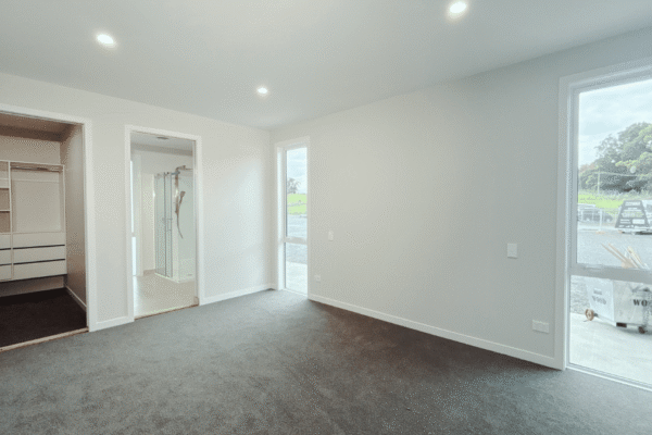 Beaumont 175 - bathroom Master bedroom with ensuite wiw prefabricate home nz master bedroom