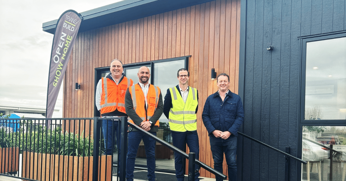 Transbuild Team and Hon. Minister Penk in Drury, Auckland