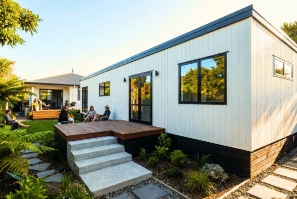 70sqm transportable home granny flat / minor dwelling by Transbuild prefabricated buildings.
