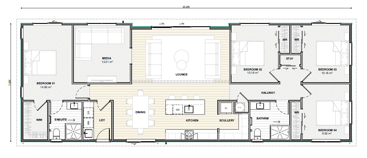 Arrowsmith 144 Floor Plan Gable and Mono