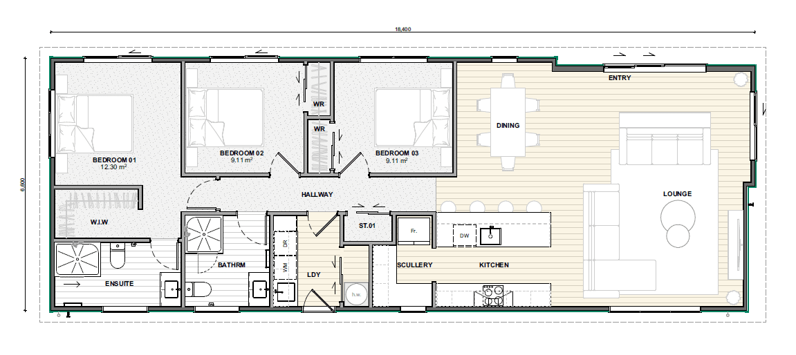 Huxley 120 Transbuild transportable home nz