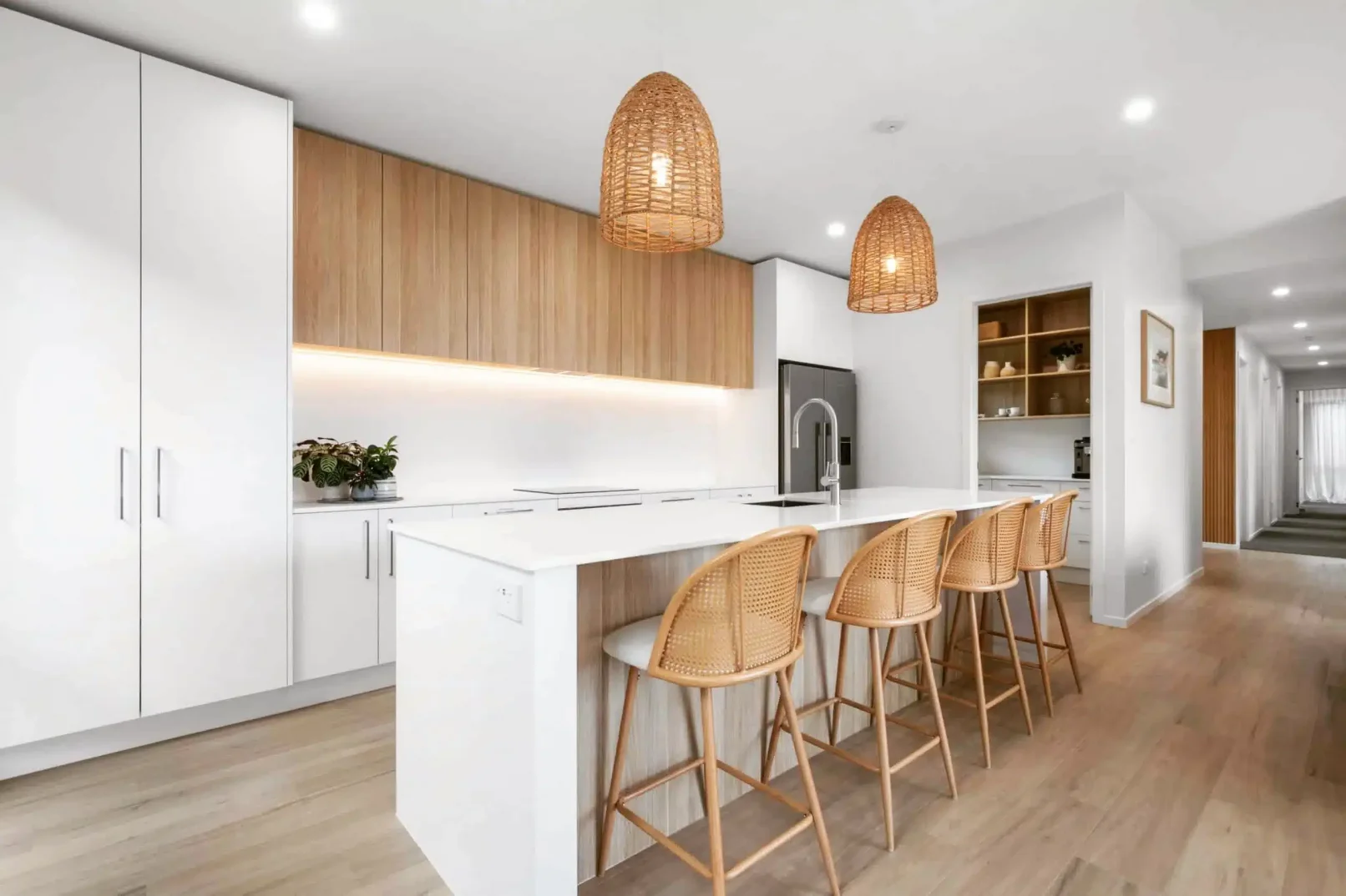 Incredible example of prefab home with stunning architectural features. Ruapehu 151 by Transbuild