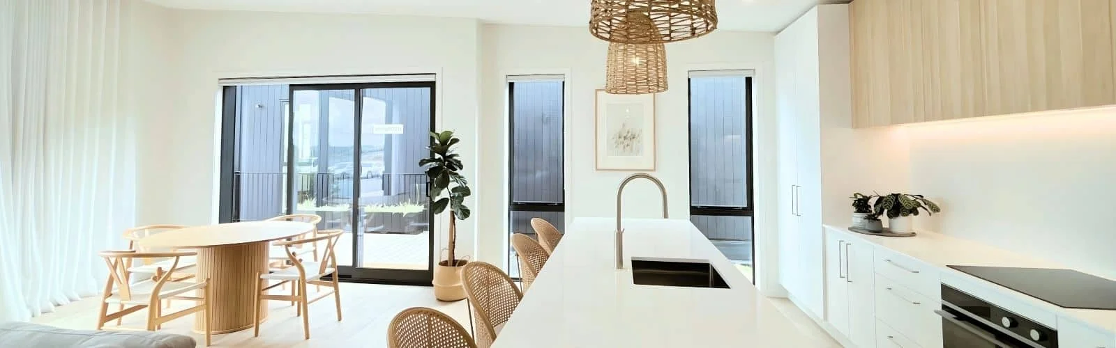 Incredible example of prefab home with stunning architectural features. Ruapehu 151 by Transbuild