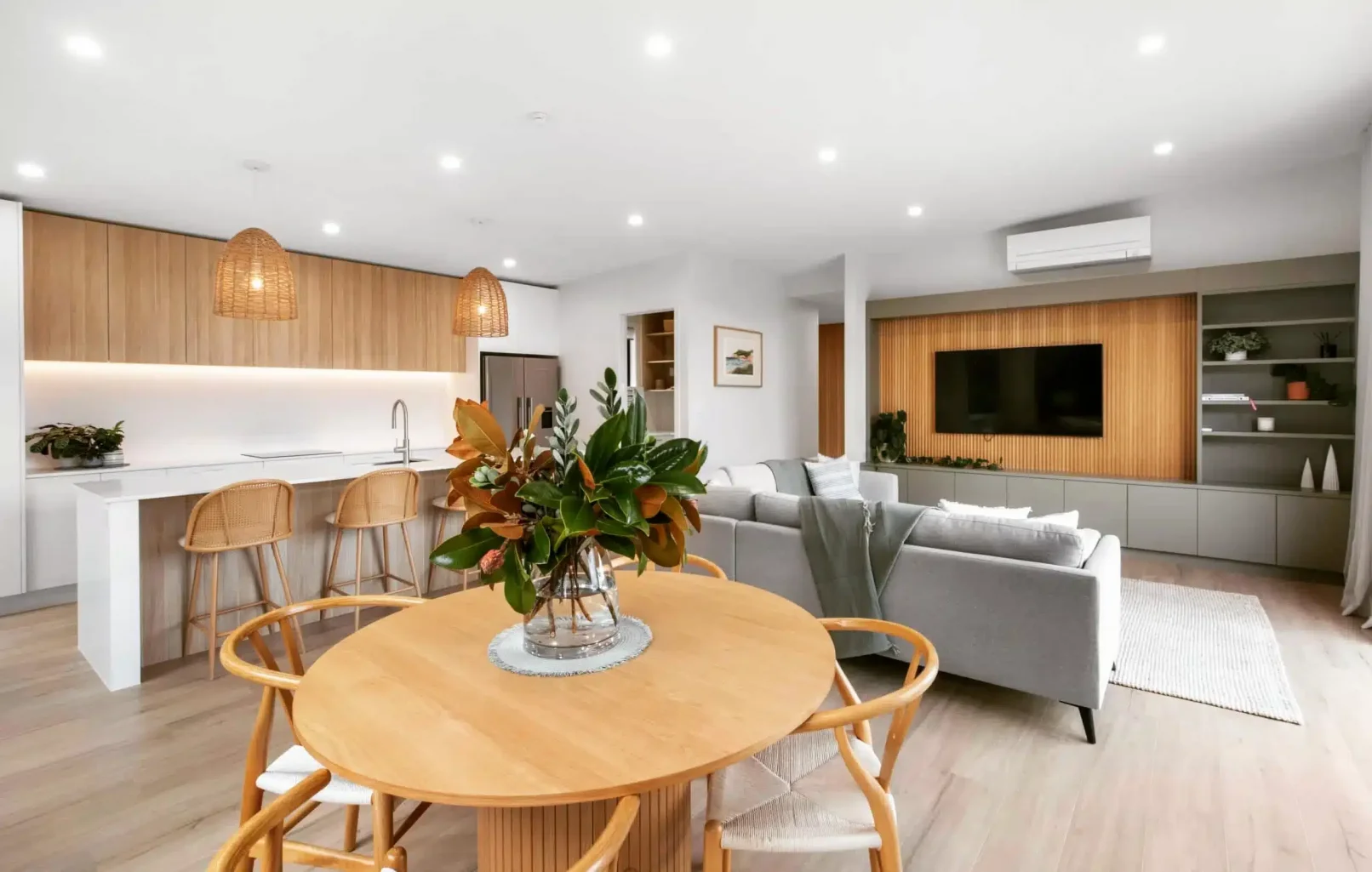 Incredible example of prefab home with stunning architectural features. Ruapehu 151 by Transbuild